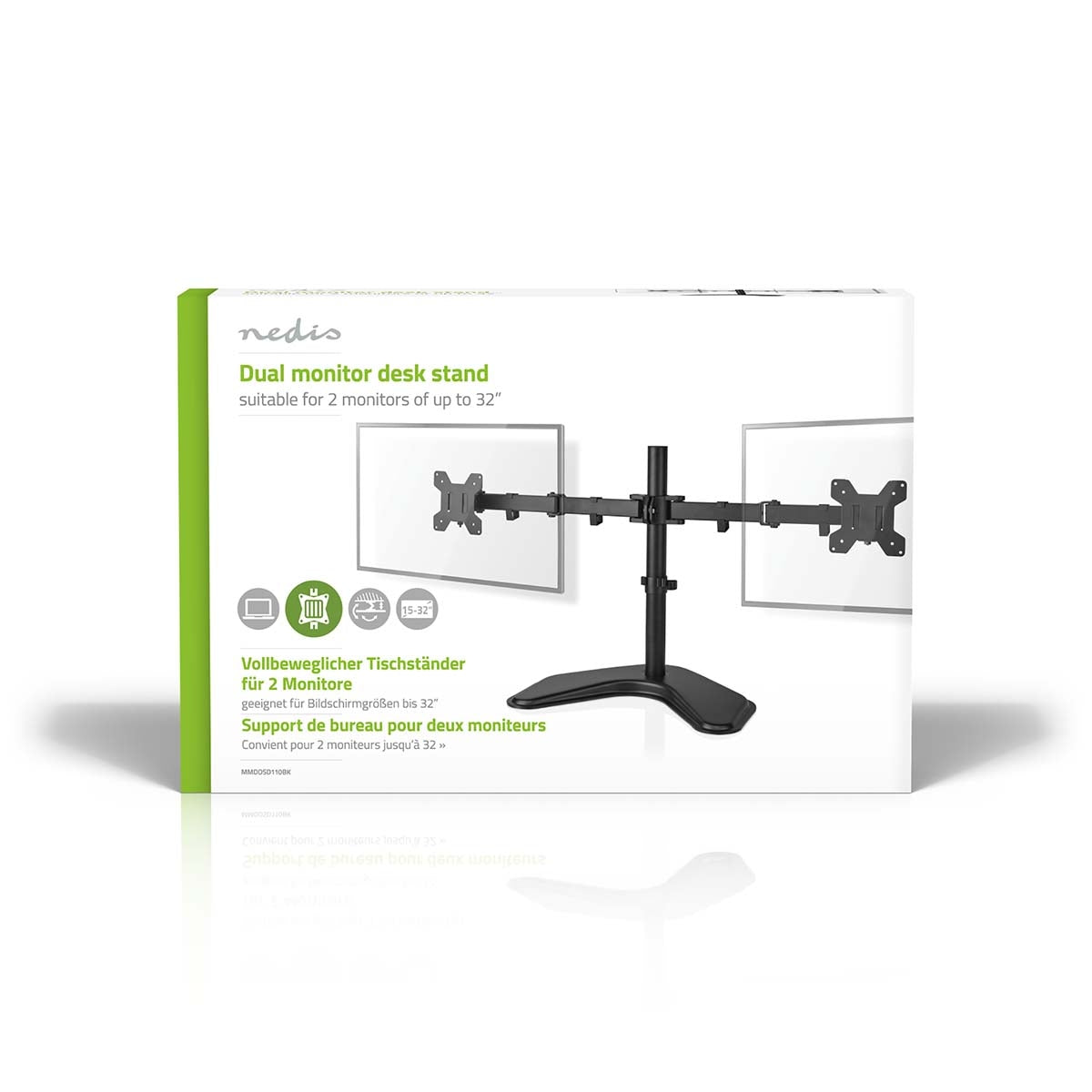 Screen Mount | 2 Screen(s) | 15 - 32 " | 75x75 / 100x100 | Fully adjustable