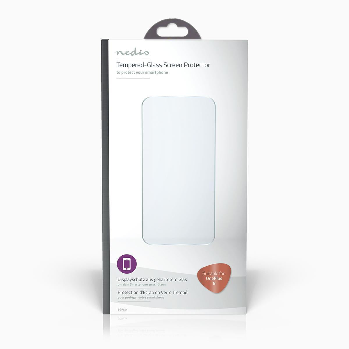 Screen Protector | Used for: OnePlus | OnePlus 6 | Cover-friendly | 2.5D Rounded Edge | 9 H