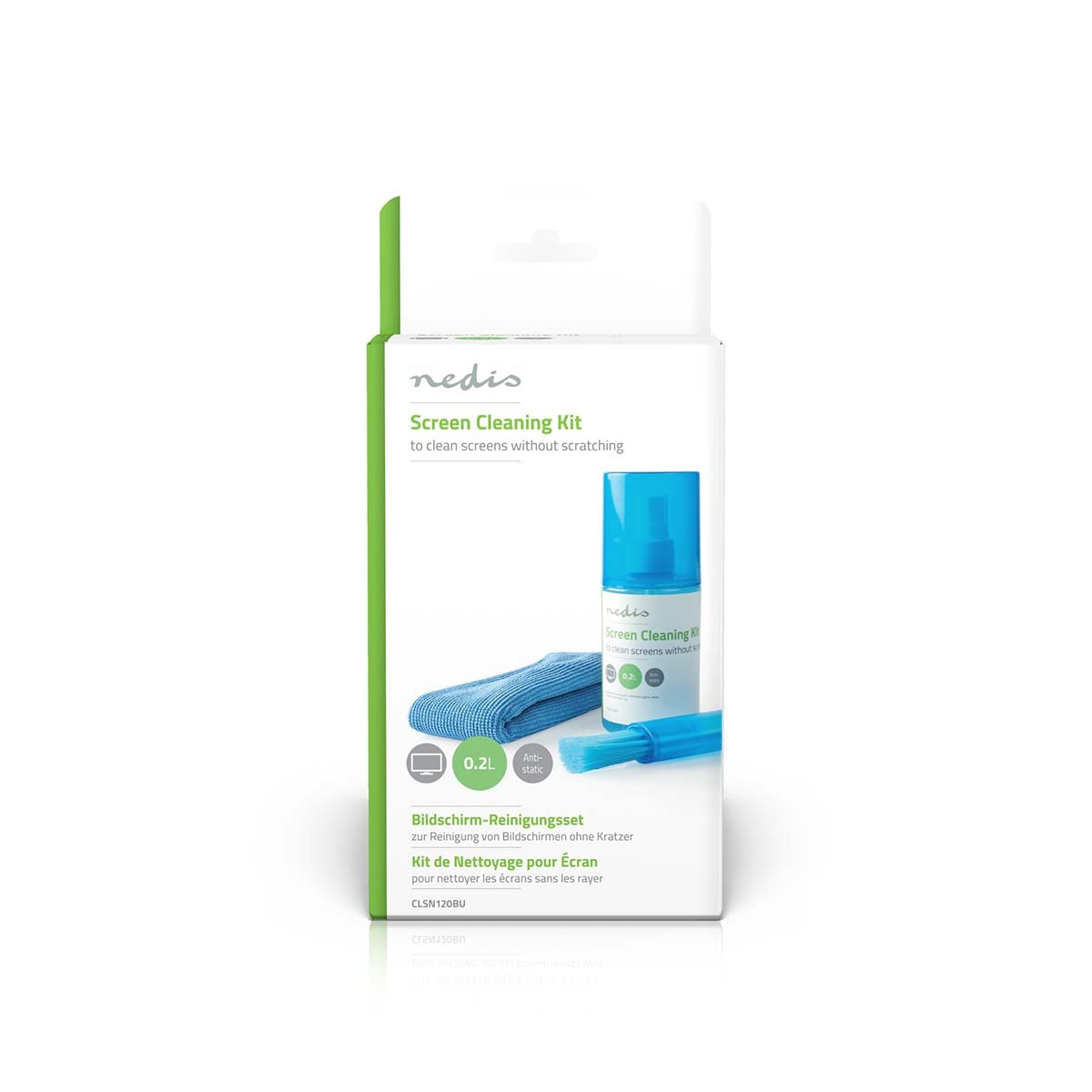 Screen cleaning | Spray | 200 ml | Computer / Reading tablet / Smartphone / TV screen | Dryer included