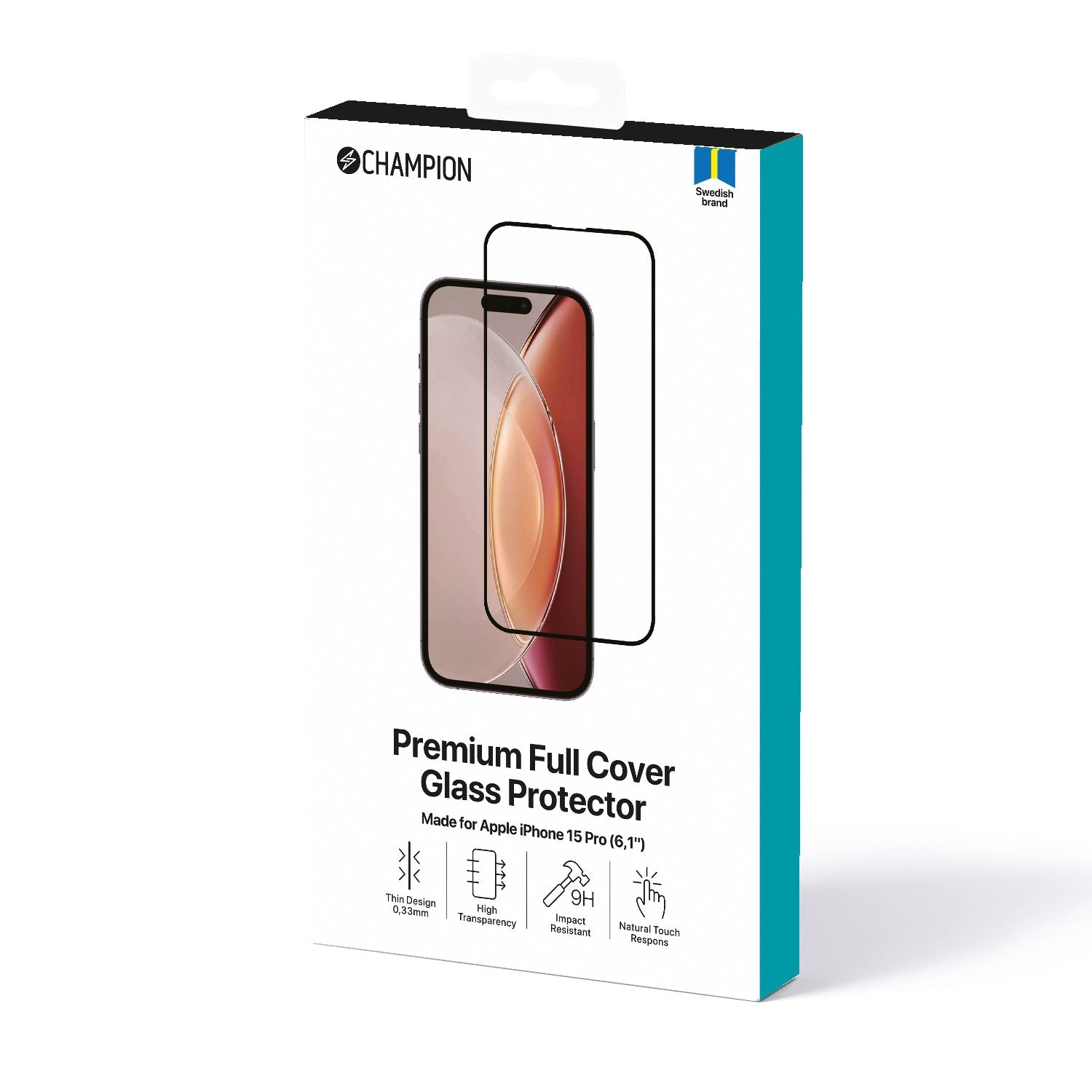 Screen protector iPhone 15 Pro Black