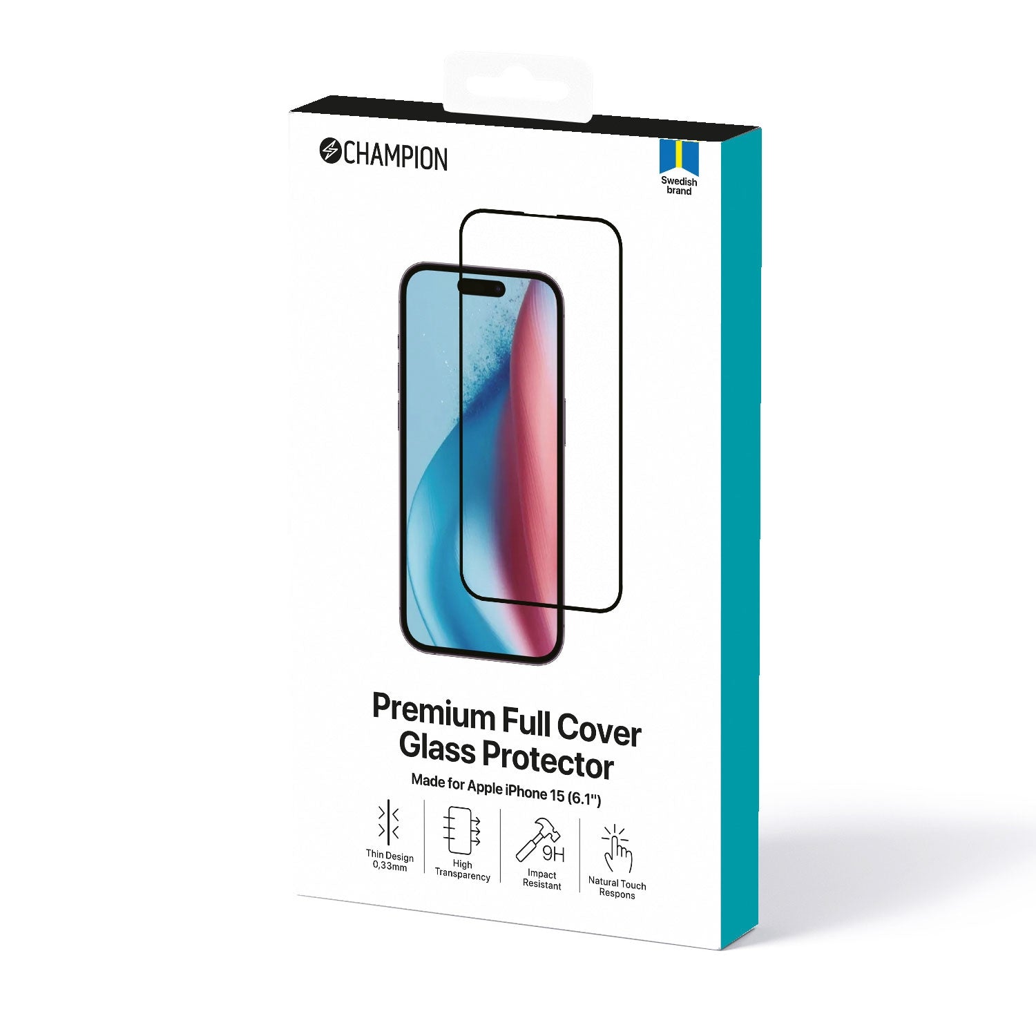 Screen protector iPhone 16 / 15 Black