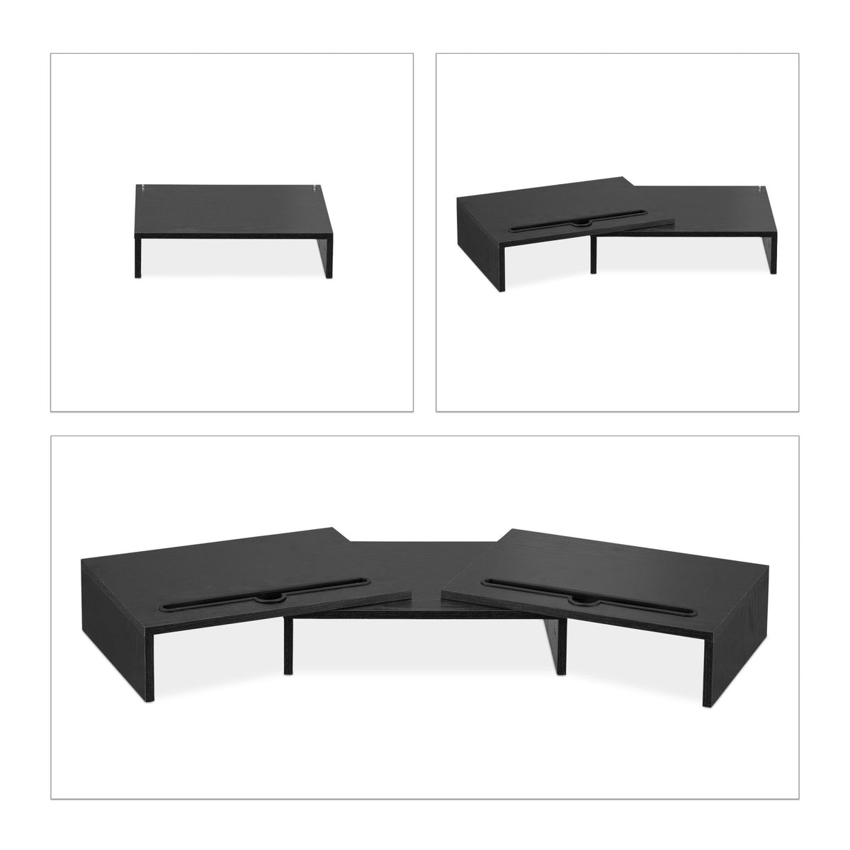 Screen stand for 2 screens