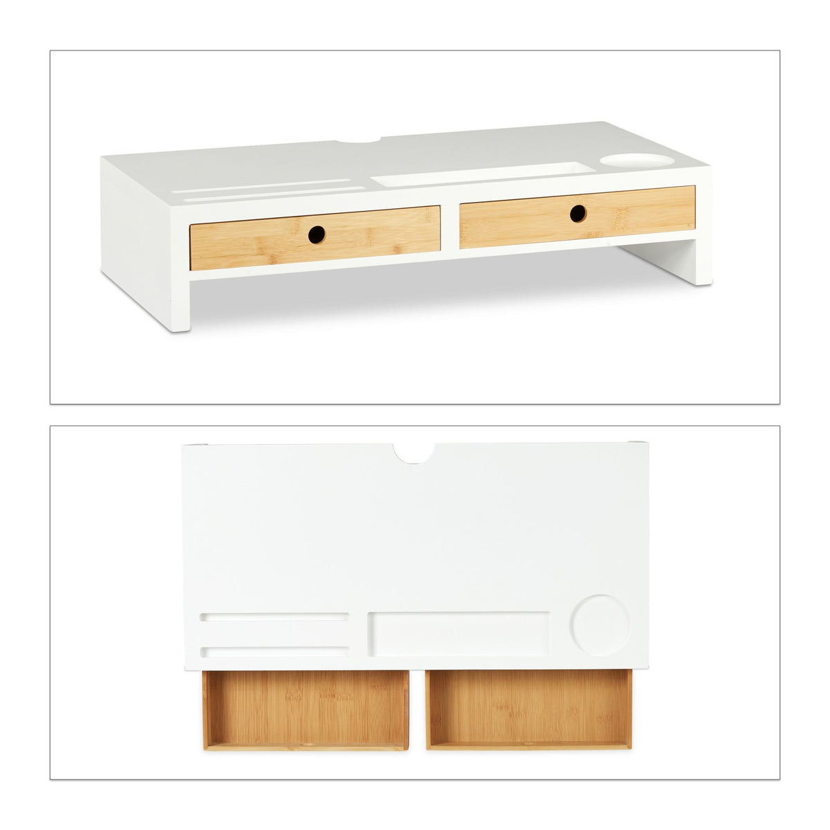 Screen stand with storage