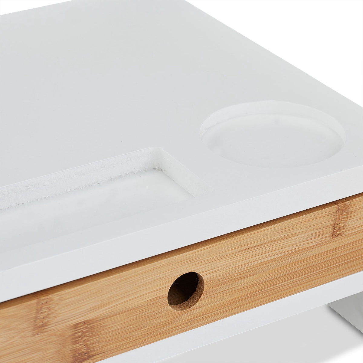 Screen stand with storage