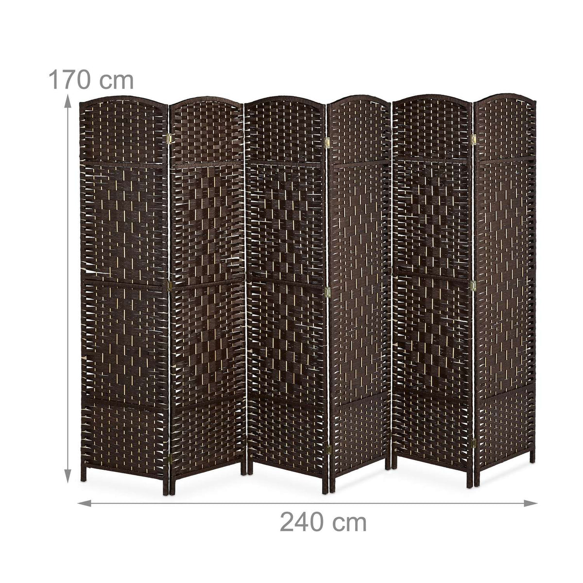 Screen wall with 6 panels