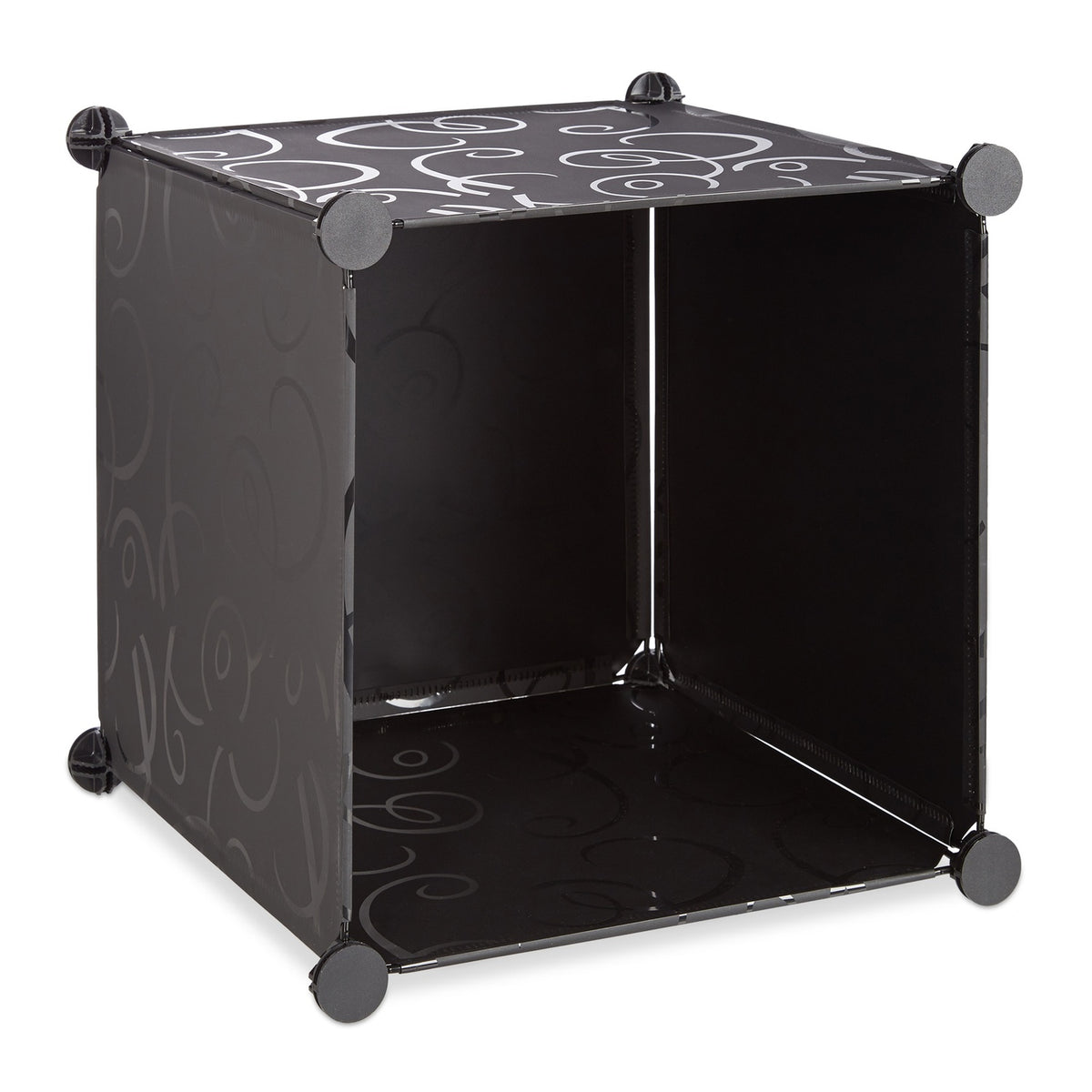 Screwless plastic shelf with 16 compartments