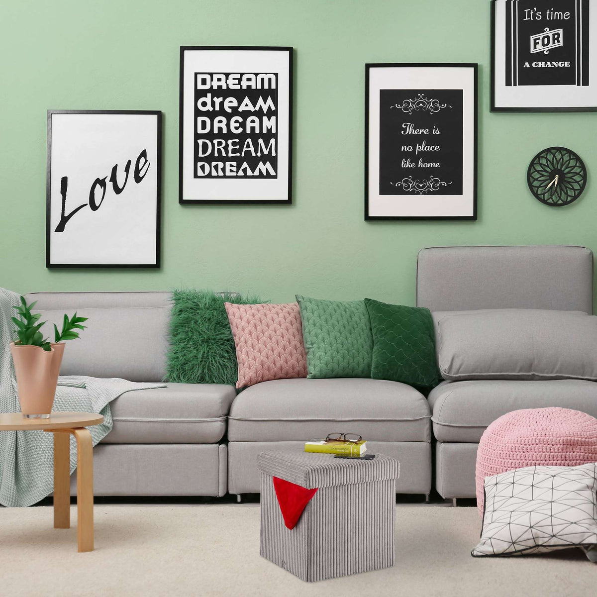 Seat Cube foldable velvet