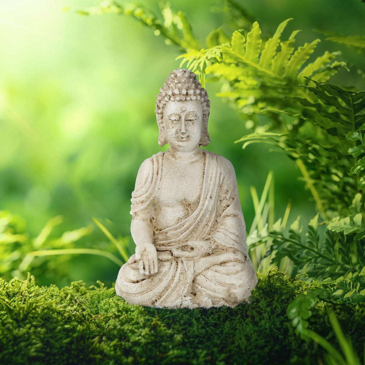 Seated Buddha figure 17.5 cm