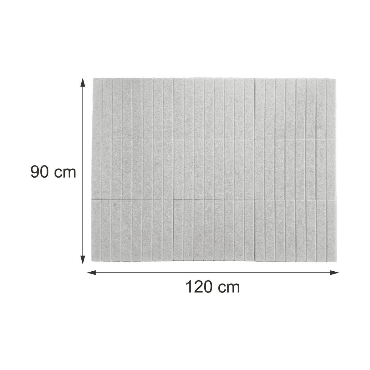 Self-Adhesive Felt Pinboard, Light Brown, 120x90 cm