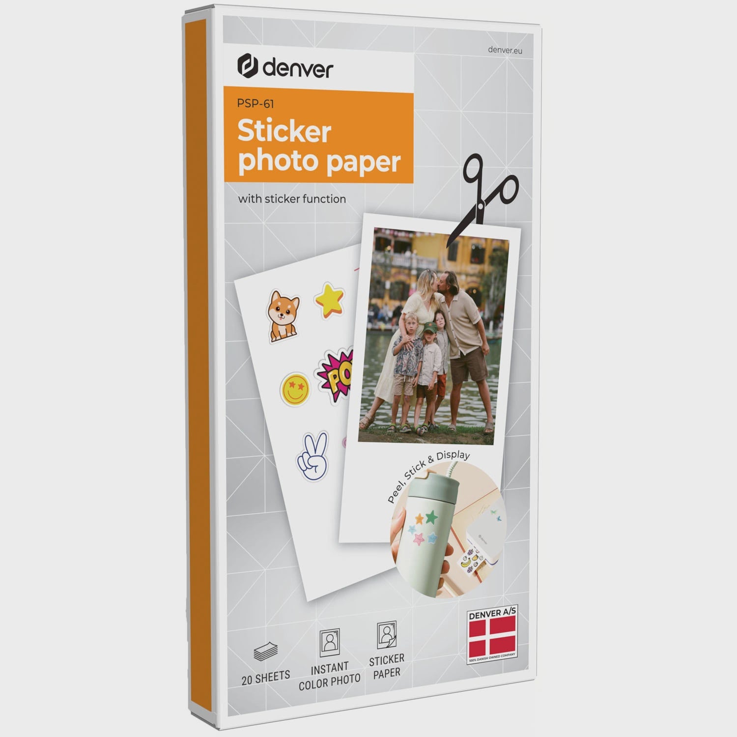 Self-Adhesive Photo Paper, 20 Sheets for Printers