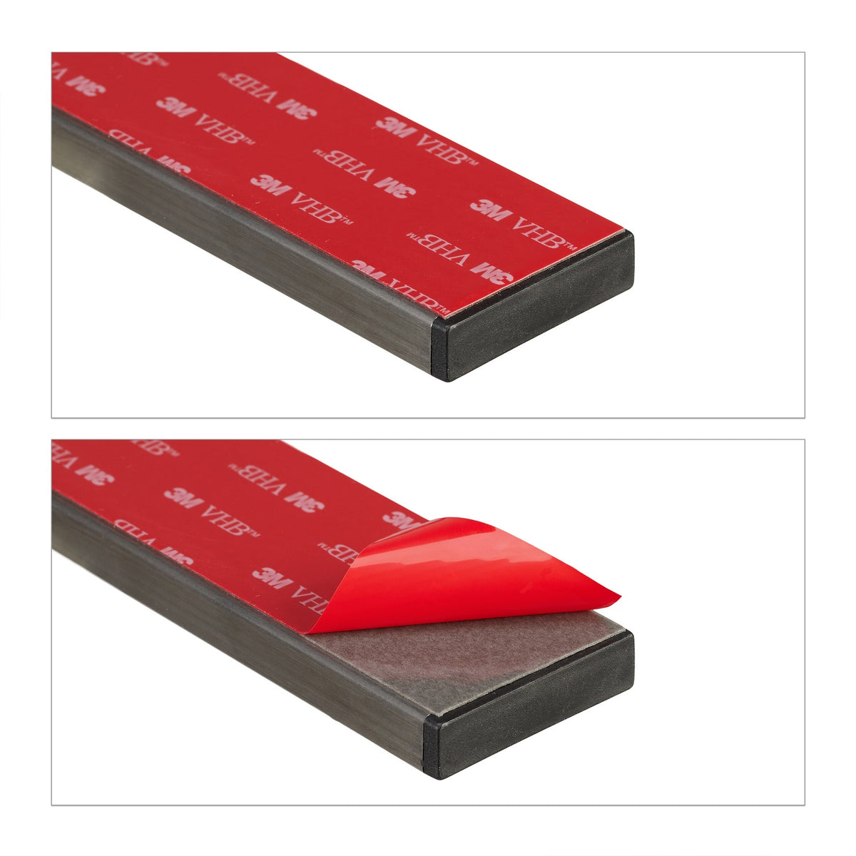 Self-adhesive magnetic strip