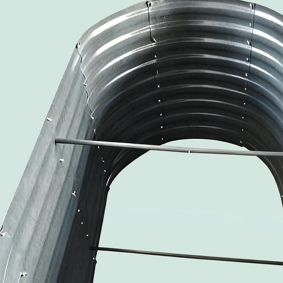 Semi-Circular Metal Planter Box – Raised Garden Bed