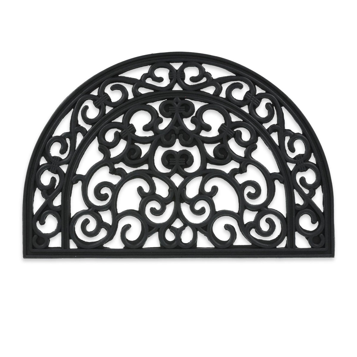 Semi-round rubber doormat