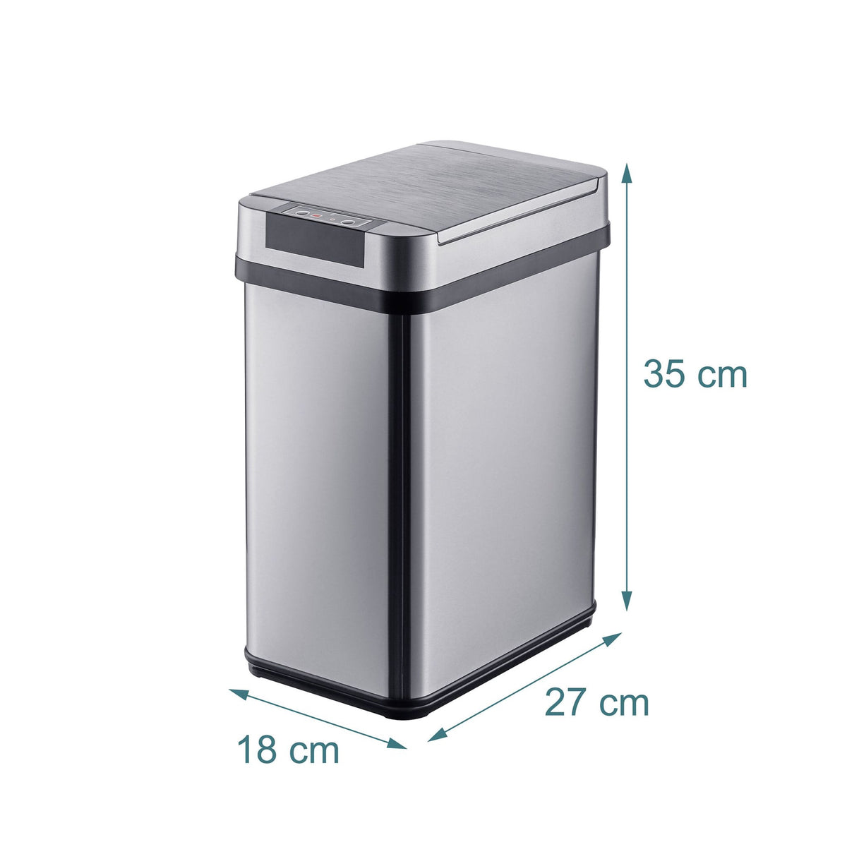 Sensor Kitchen Bin, Stainless Steel, Automatic Lid