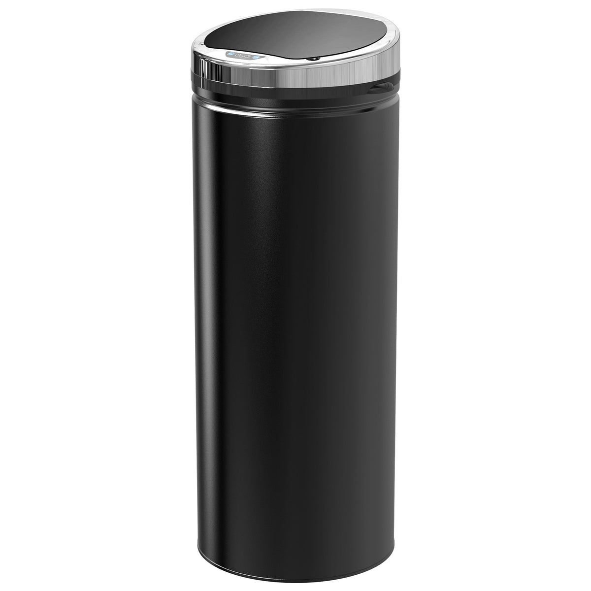 Sensor Trash Can 50L Automatic Trash Can, Rustproof Kitchen Bucket, Infrared Sensor, Black, Stainless Steel
