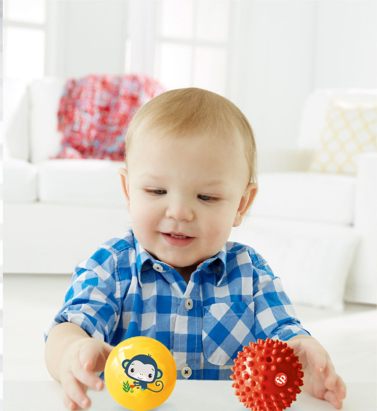 Sensory Activity Set for Babies, 3 Balls, Textured, 3m+