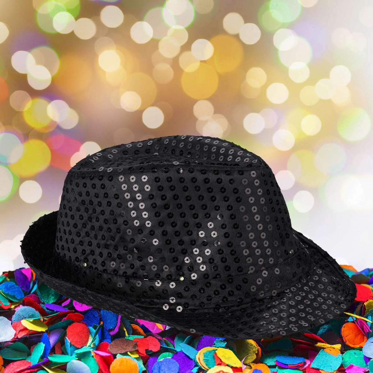 Sequin hats LED set of 2