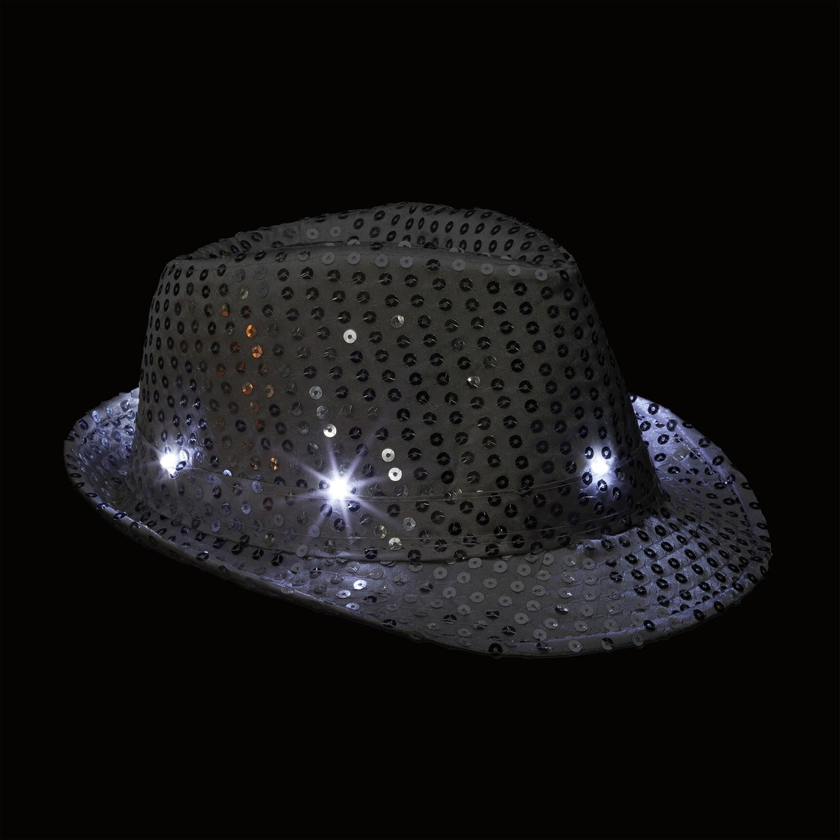 Sequin hats LED set of 2