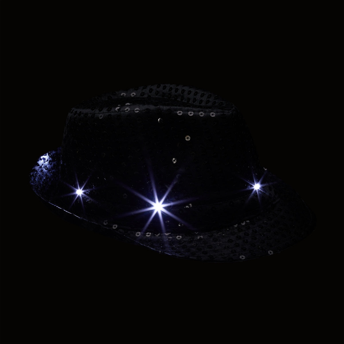 Sequin hats LED set of 2