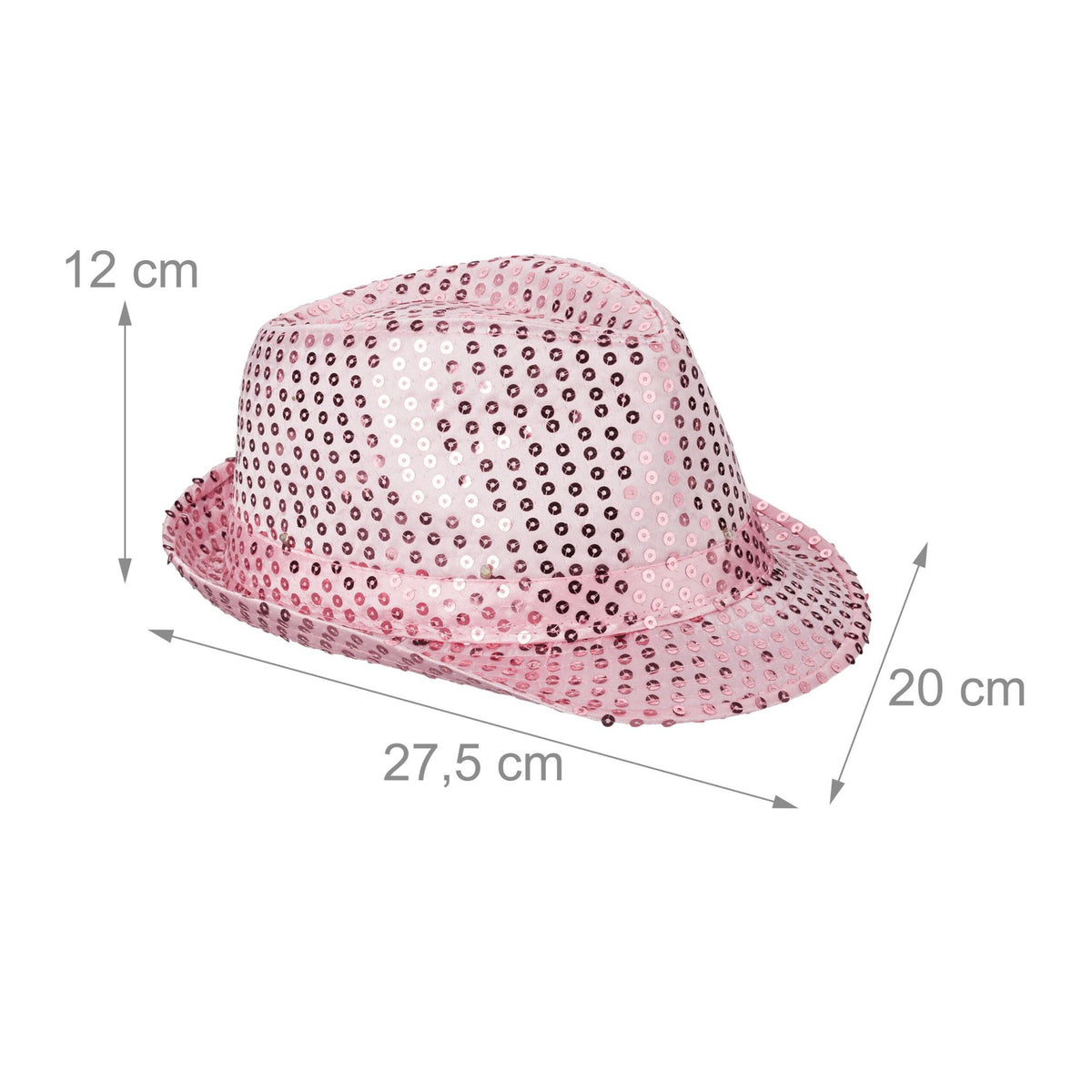 Sequin hats LED set of 2
