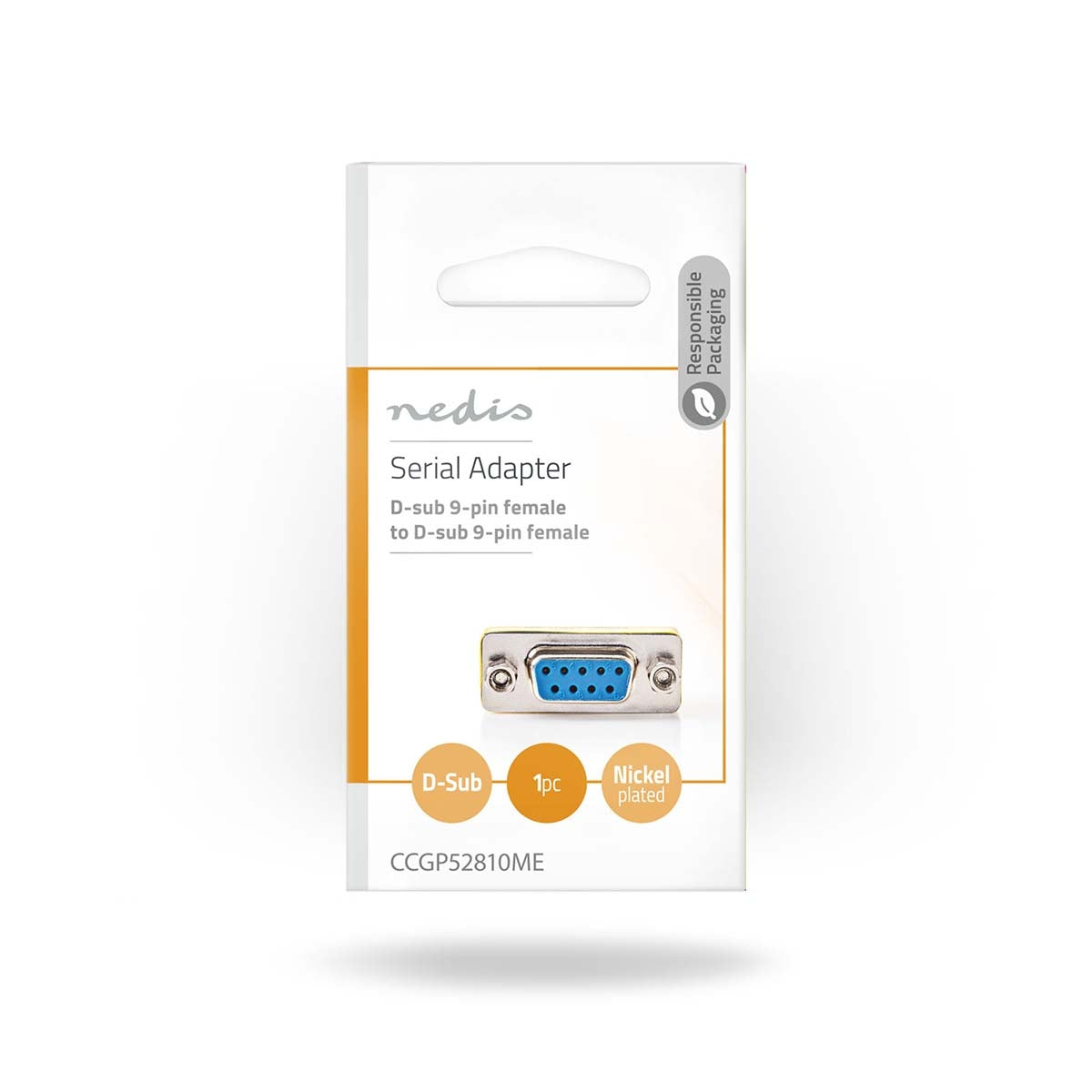 Serial adapter | Adapter | D-SUB 9-Pin Female | D-SUB 9-Pin Female | Nickel Plated | Metal | Envelope