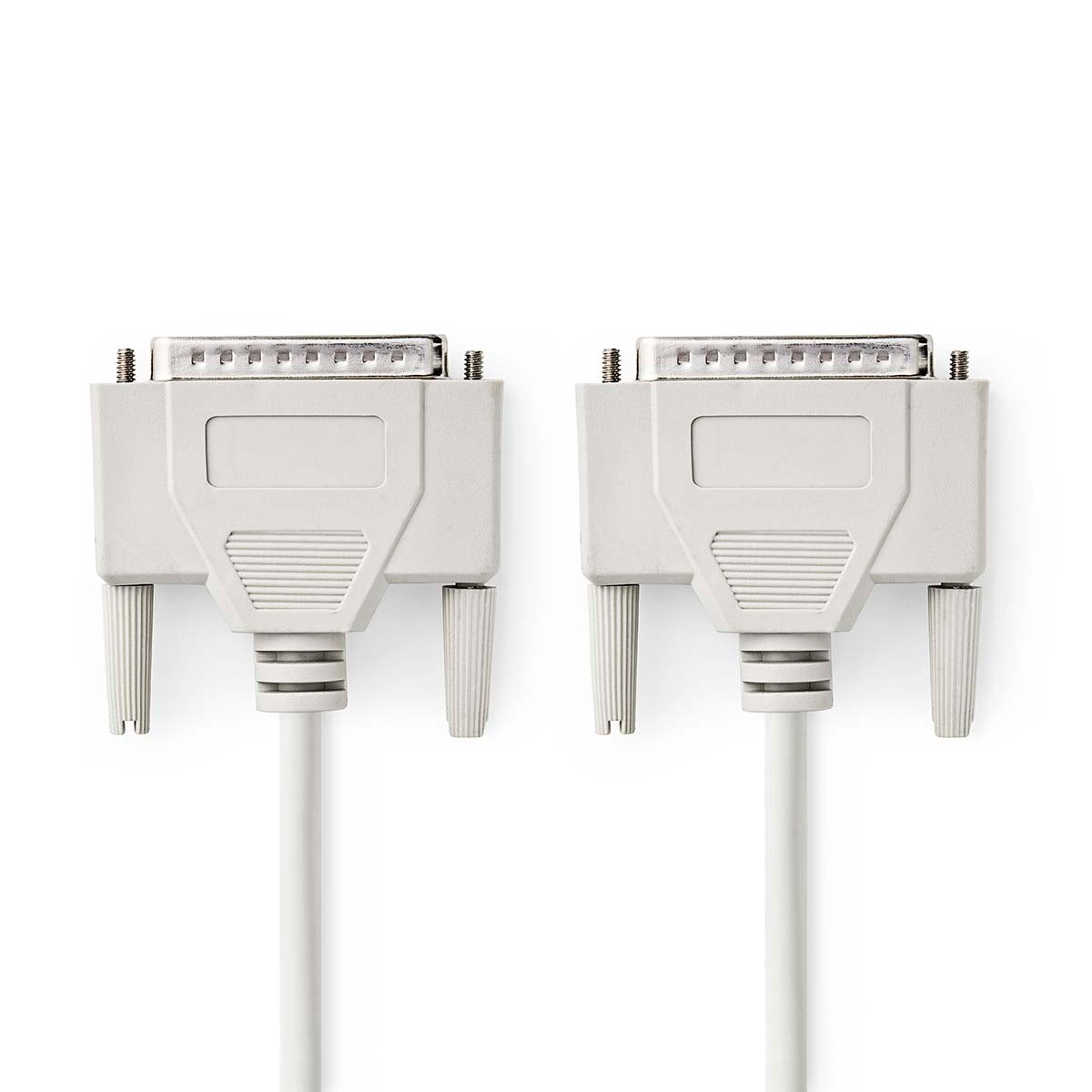 Series Cable | D-SUB 25-Pin Male | D-SUB 25-Pin Male | Nickel Plated | 2.00 m | Round | PVC | Ivory | Envelope