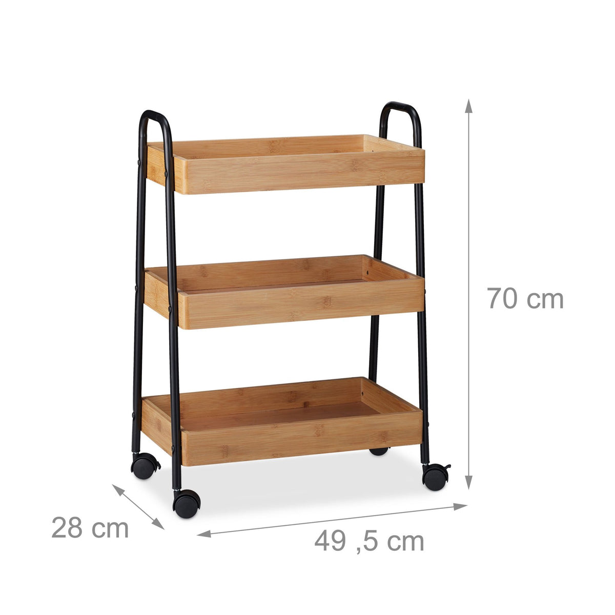 Serving trolley bamboo
