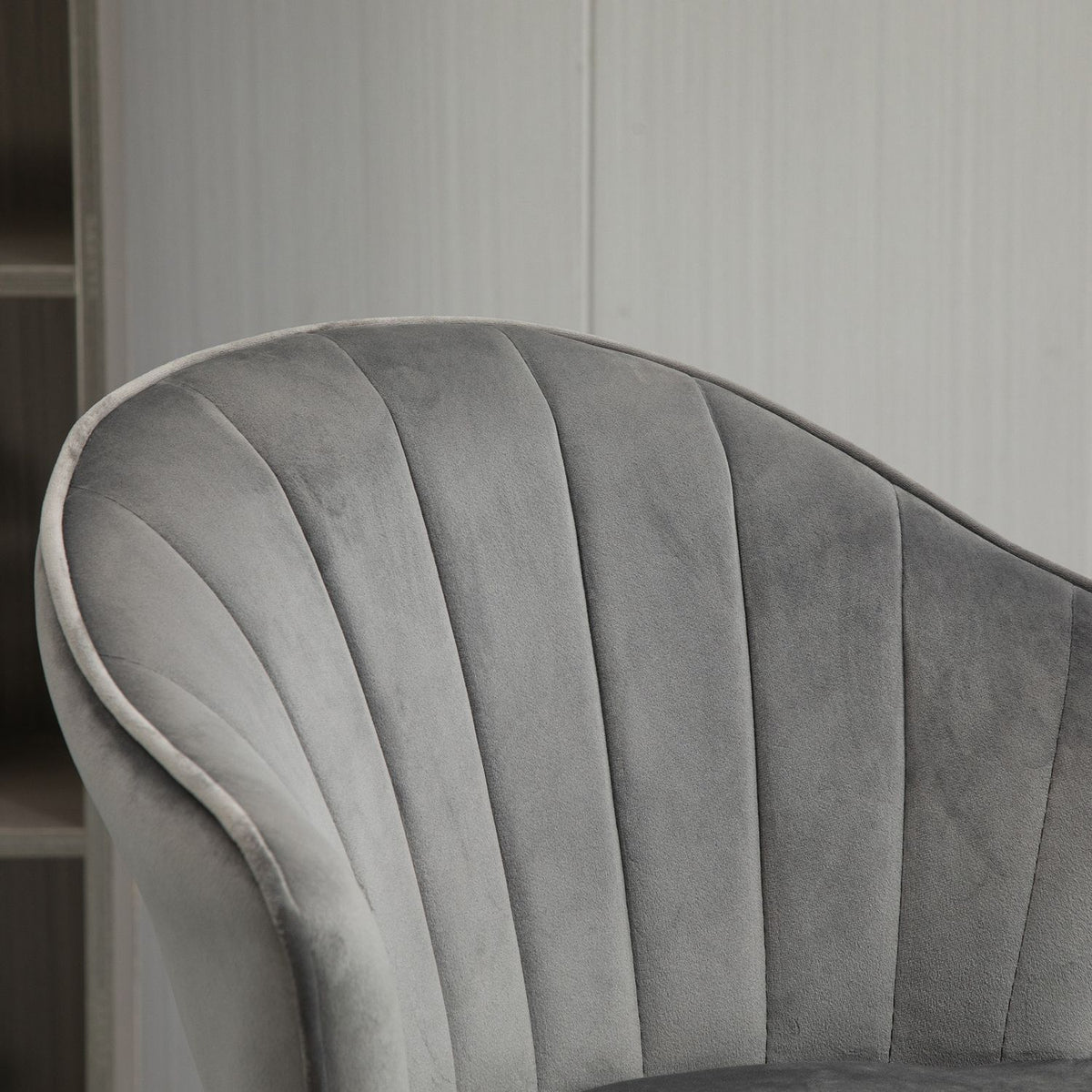 Set Of 2 Bar Stools Swivel Bar Chairs With Backrest Velvet Touch Height Adjustable Armless Foam Gray 51.5X 57.5 X 93-114.5 Cm