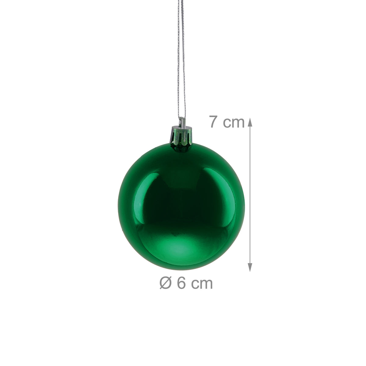 Set of 100 Glossy Christmas Tree Baubles
