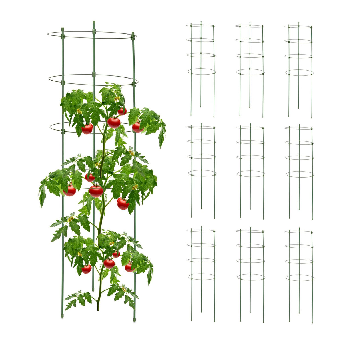 Set of 10 Plant Supports 90 cm