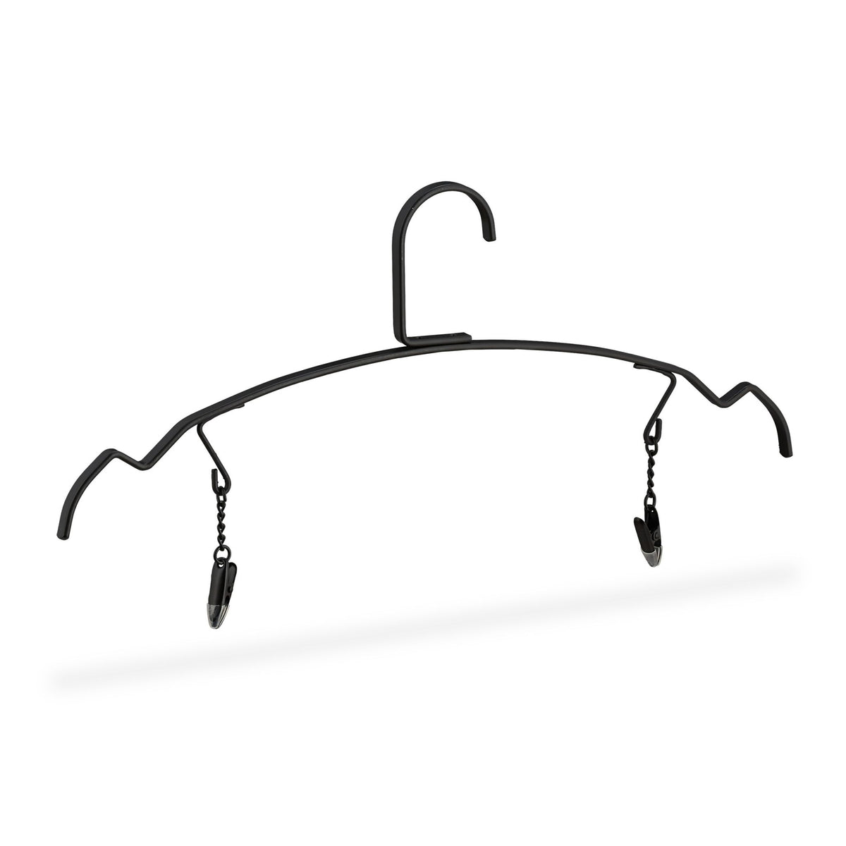 Set of 10 Thin Hangers with Clips