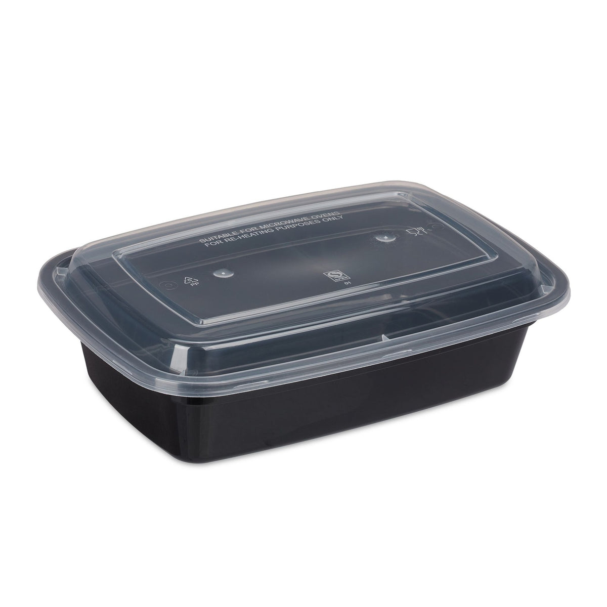 Set of 10 meal prep boxes, 1 compartment