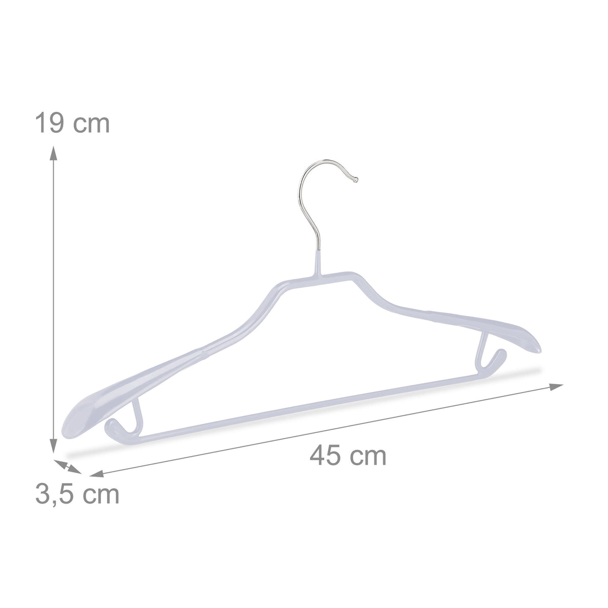 Set of 10 suit hangers