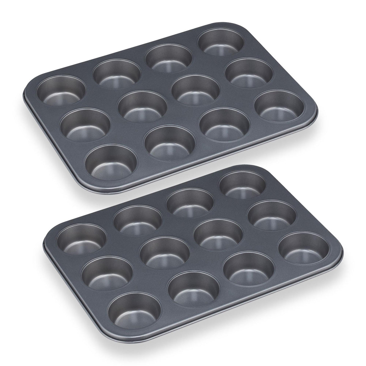 Set of 12 muffin tins in a set of 2