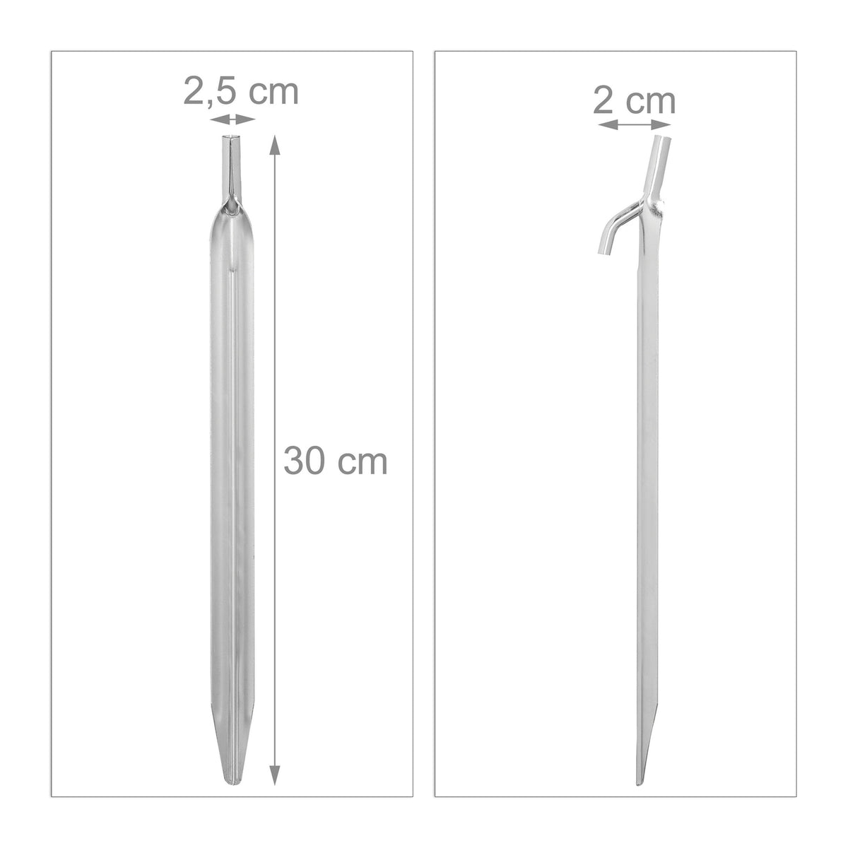 Set of 20 tent pegs