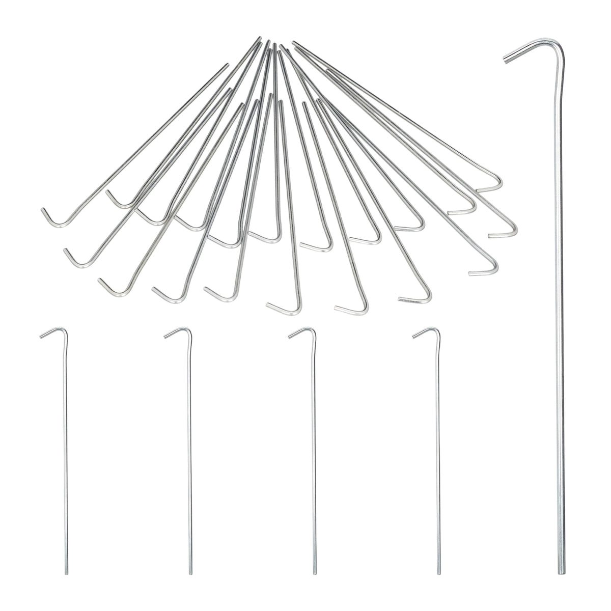 Set of 25 tent pegs