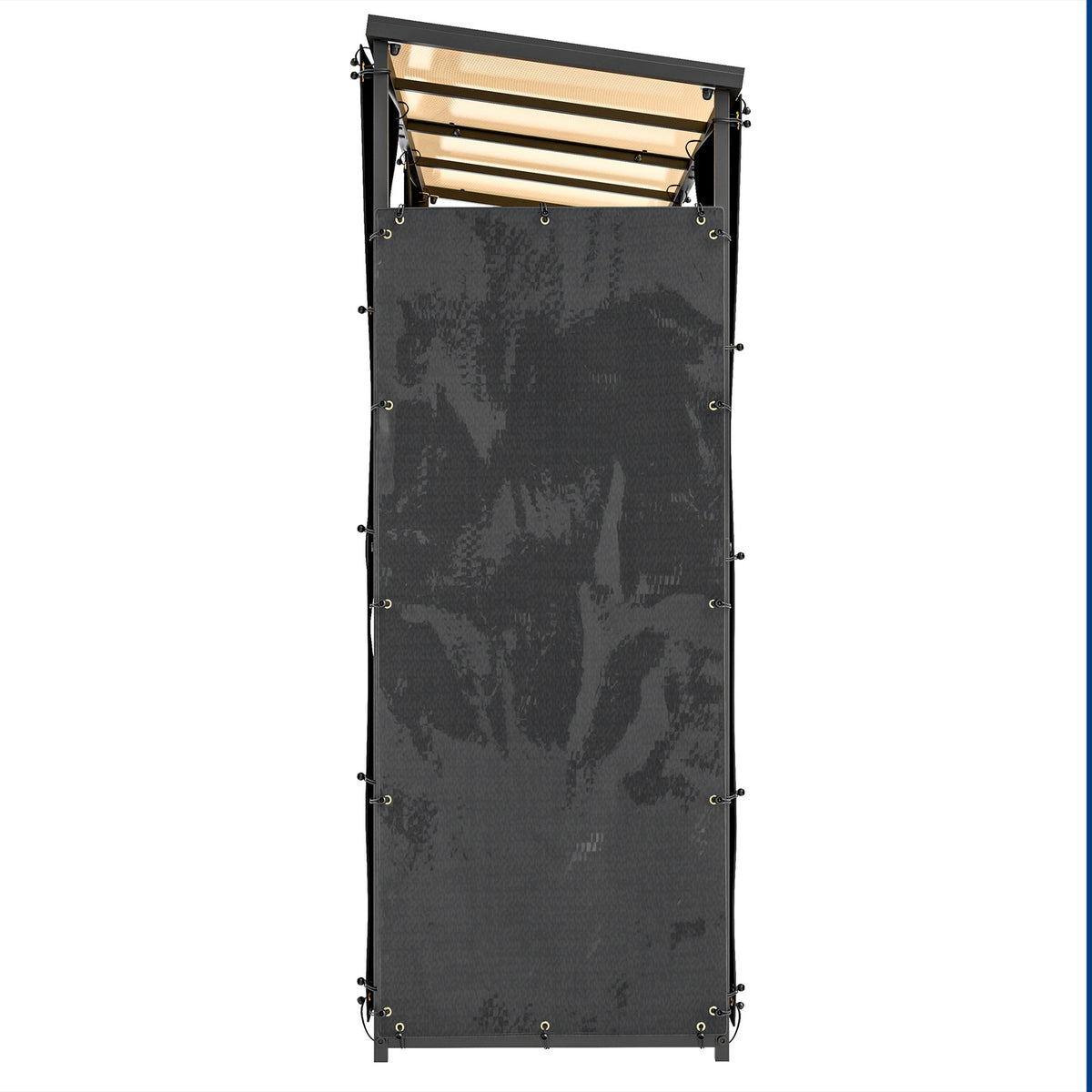 Set of 2 Firewood Rack Covers, 148 x 62 cm, Waterproof 600D Oxford, UV Protection, Firewood Rack Cover, for Firewood Rack 62-66D x 185H cm, Black
