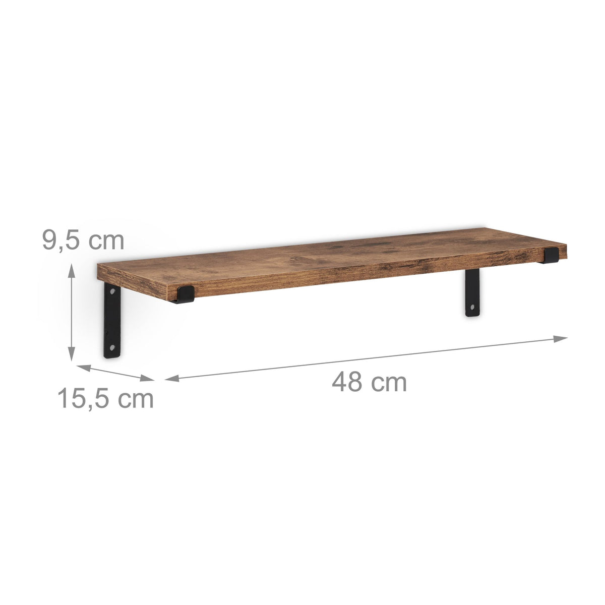 Set of 2 Industrial Wall Racks