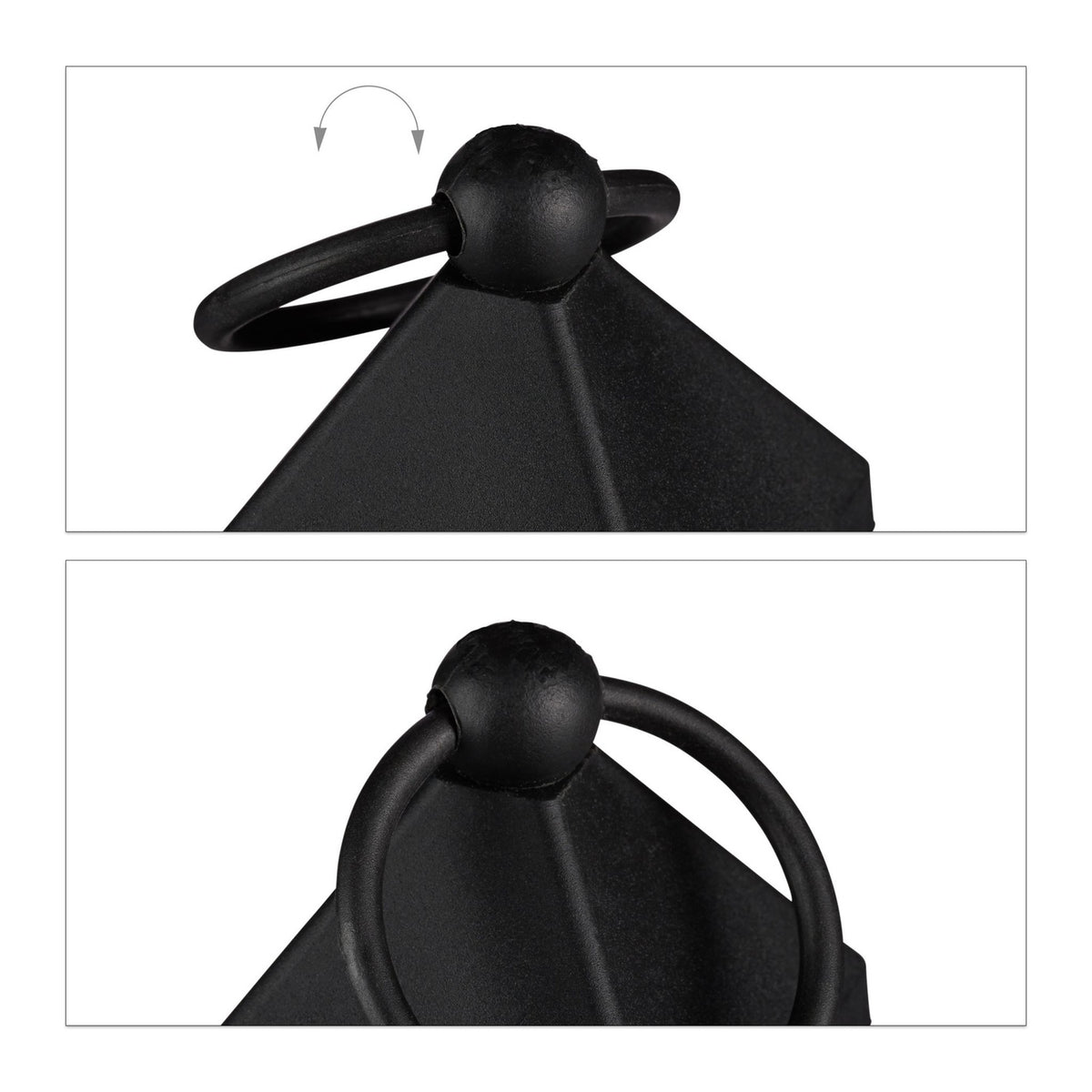 Set of 2 LED Lanterns – Plastic and Glass
