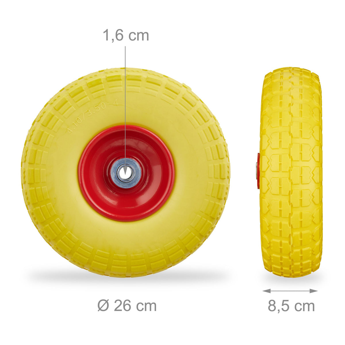 Set of 2 PU Wheelbarrow Tyres