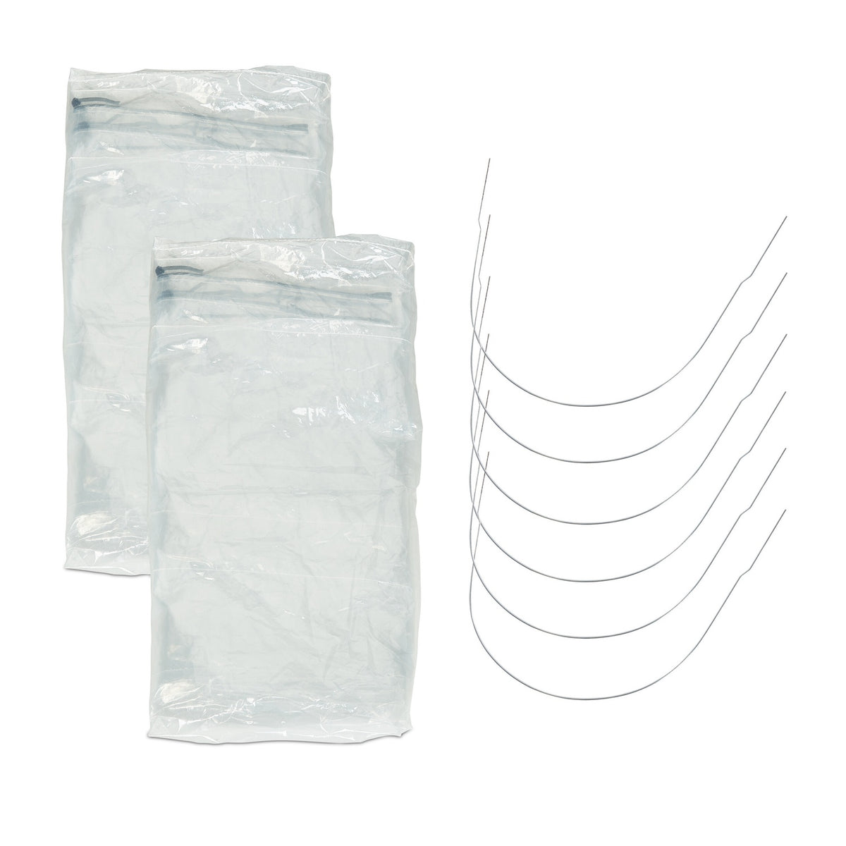 Set of 2 PVC Grow Tunnels 3.7 m