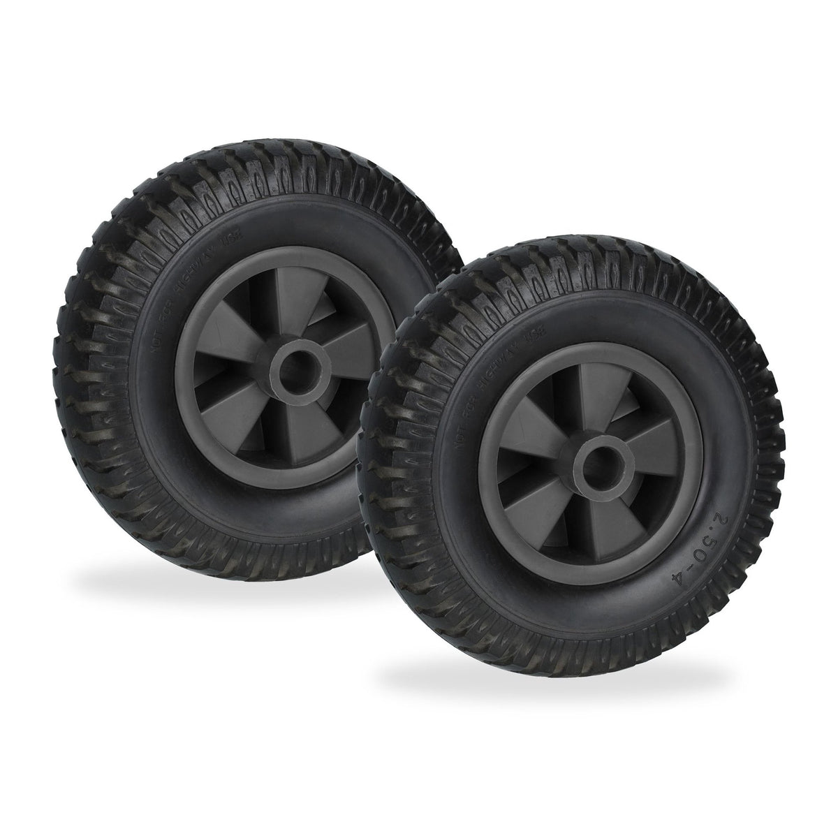 Set of 2 Wheelbarrow Wheels 2.50-4