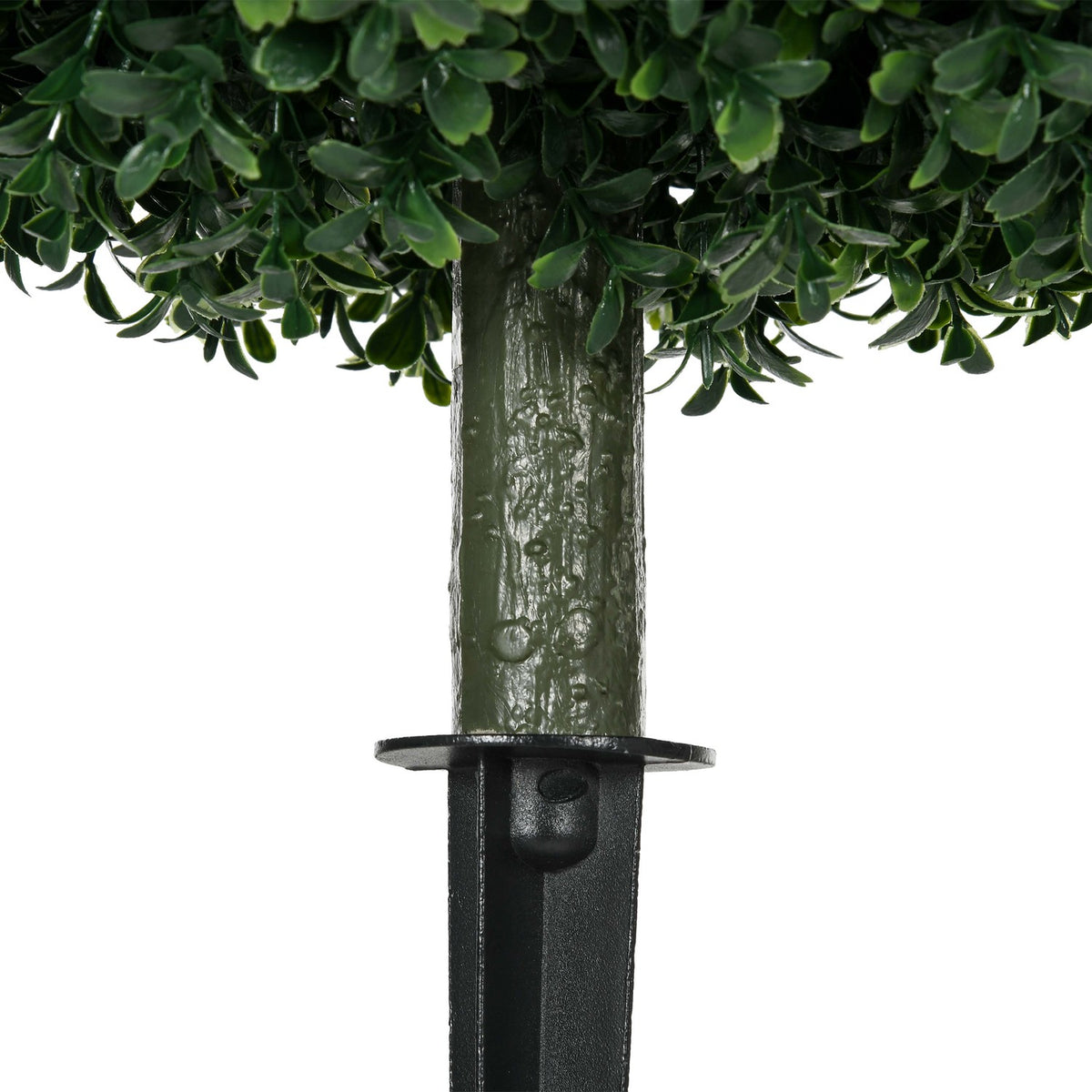 Set of 2 artificial boxwood large 70 cm artificial plants with UV protection, artificial plants like real ones with ground stakes for living room, bedroom, office, garden, modern decoration