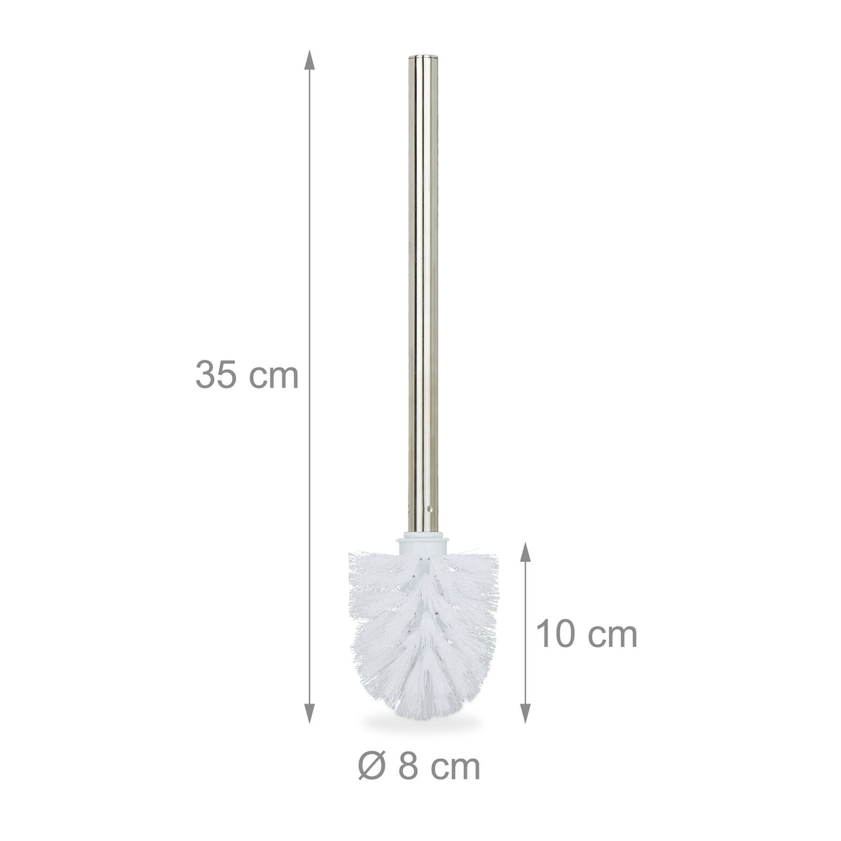 Set of 2 toilet brushes white
