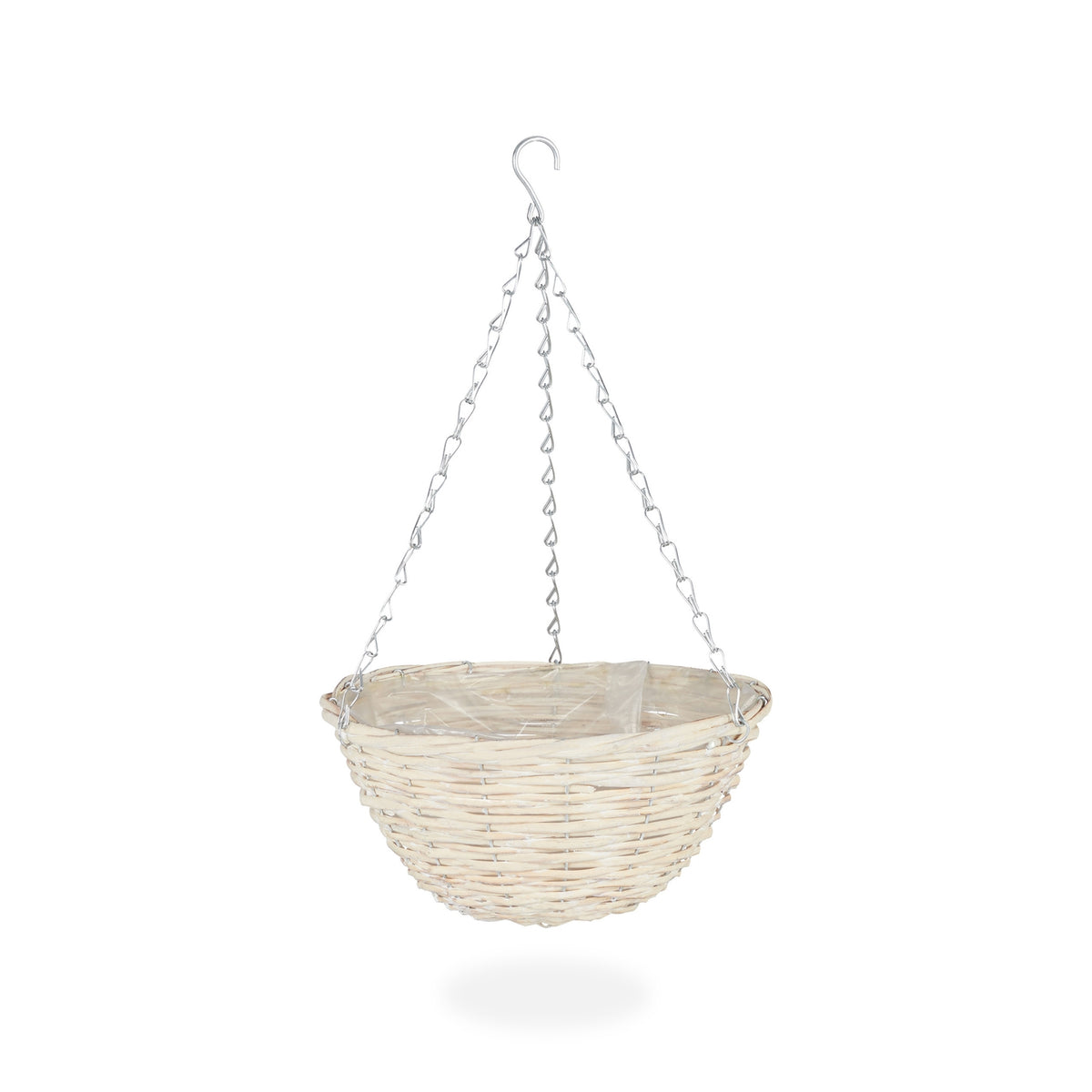 Set of 3 Small Rattan Hanging Baskets