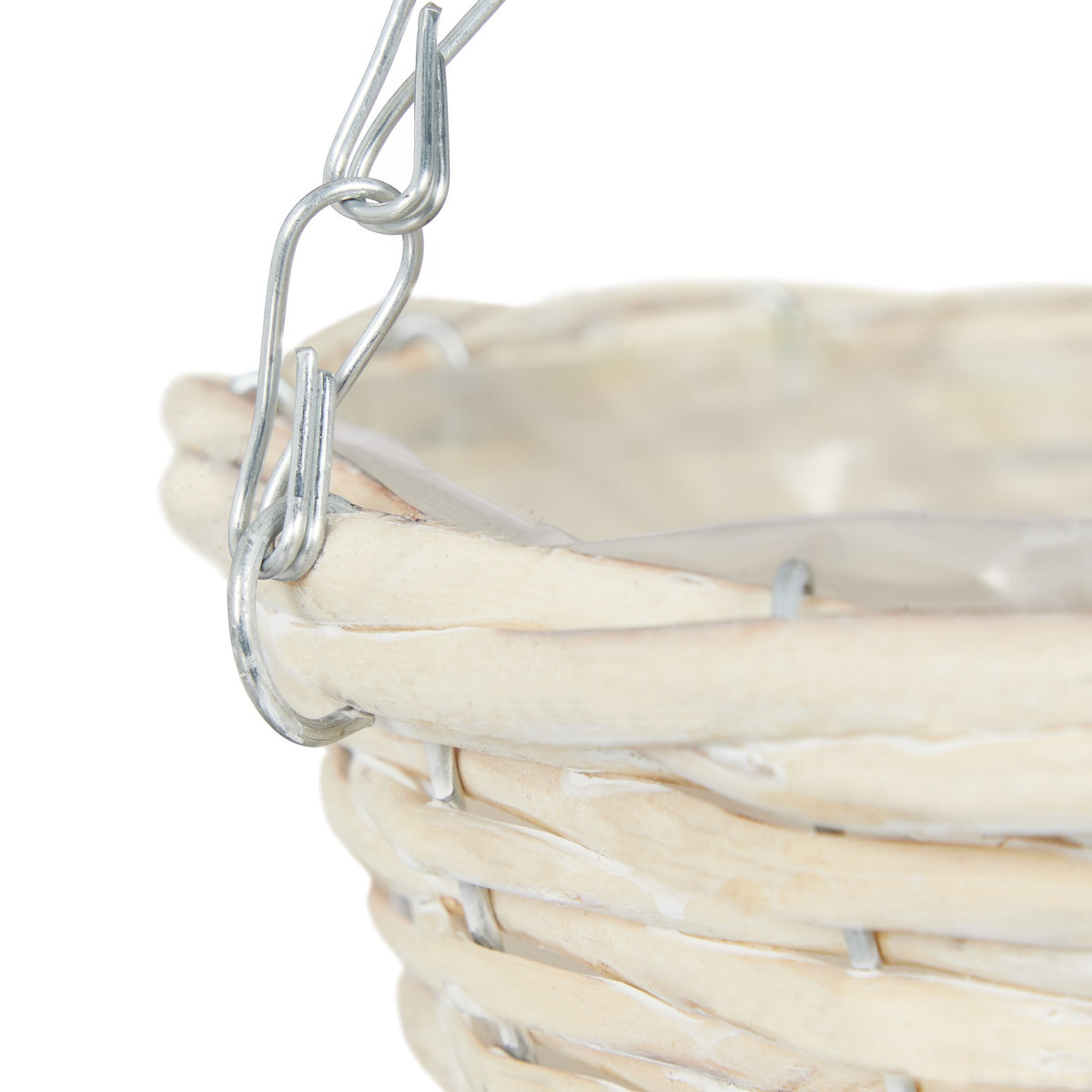 Set of 3 Small Rattan Hanging Baskets