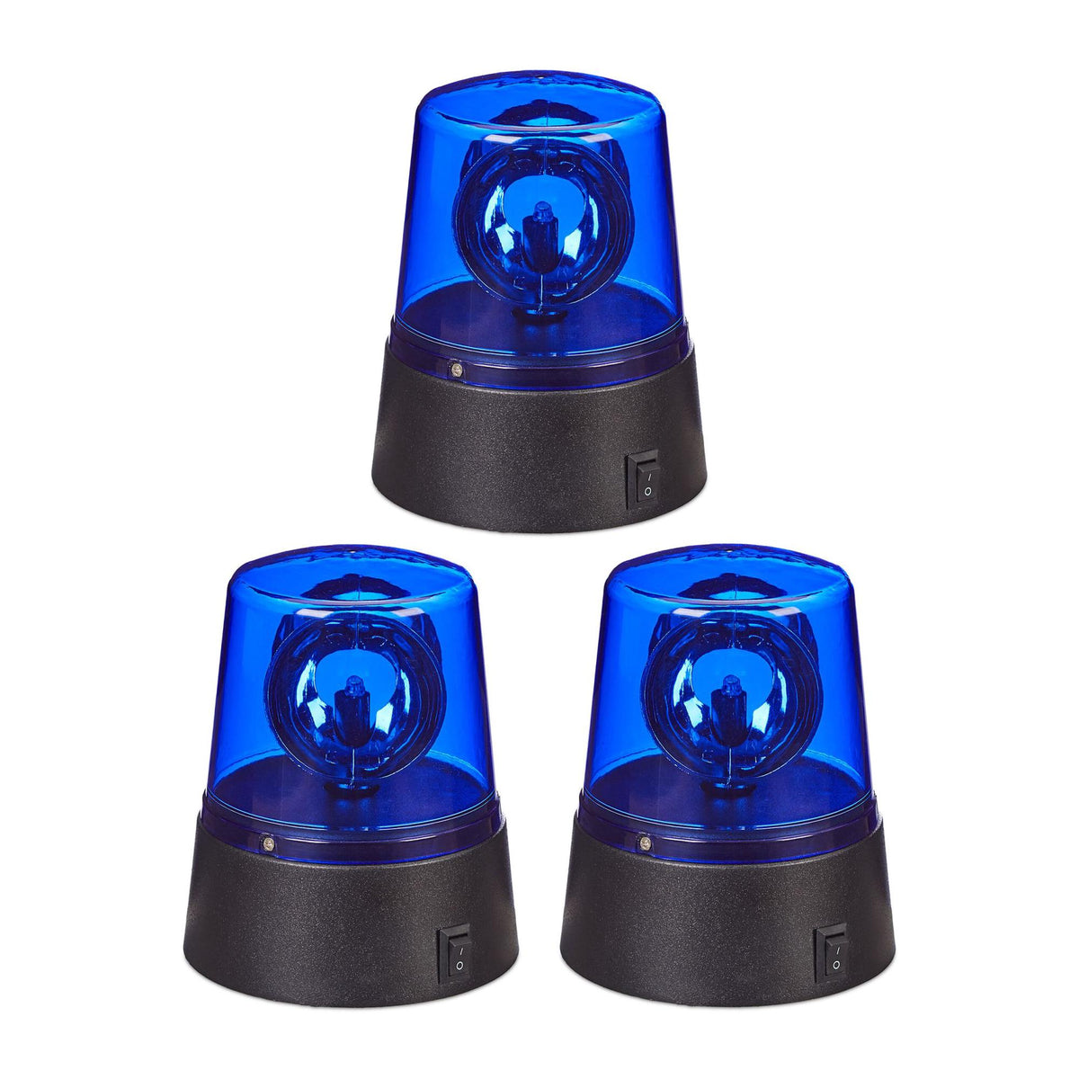 Set of 3 blue LED lights