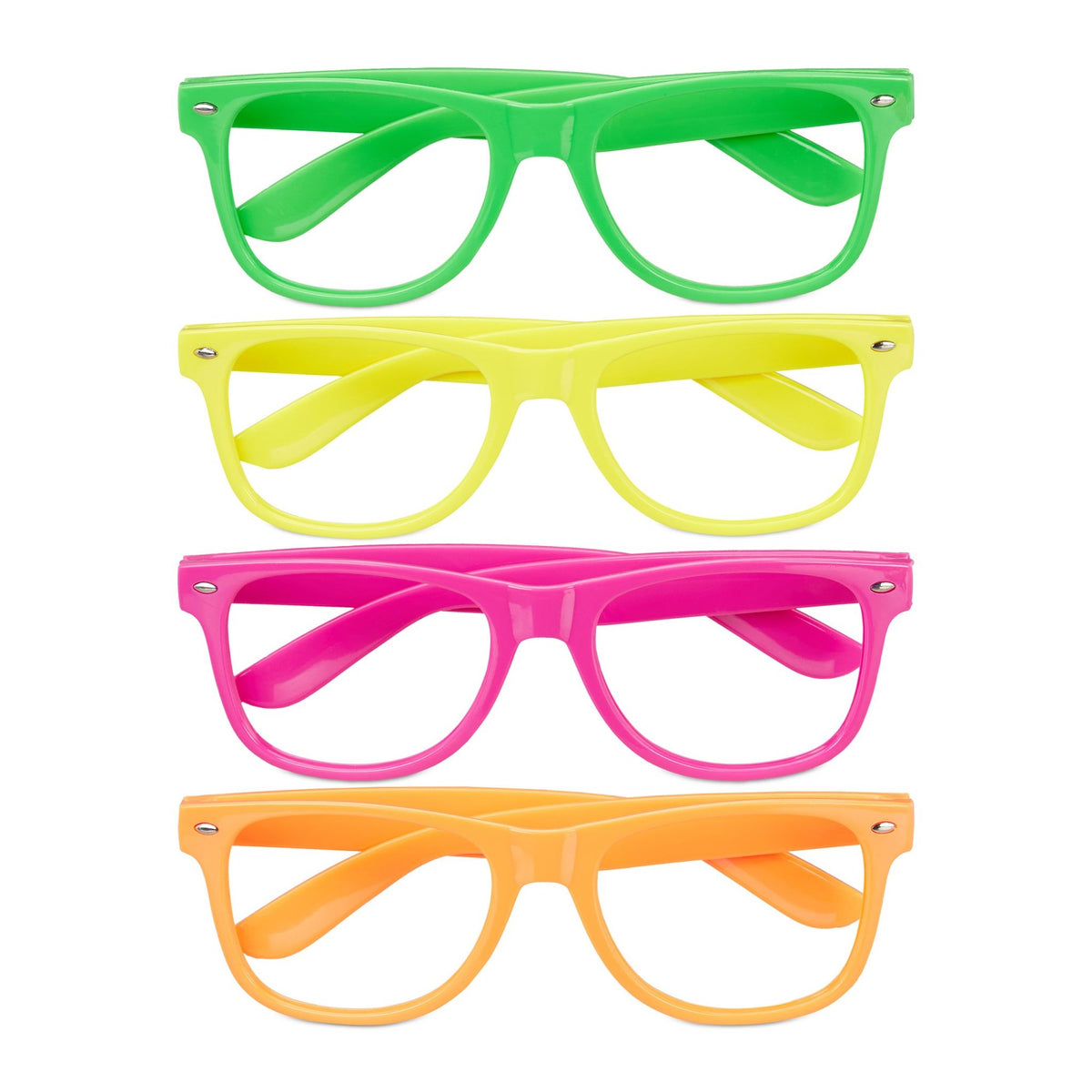 Set of 4 Neon Party Glasses