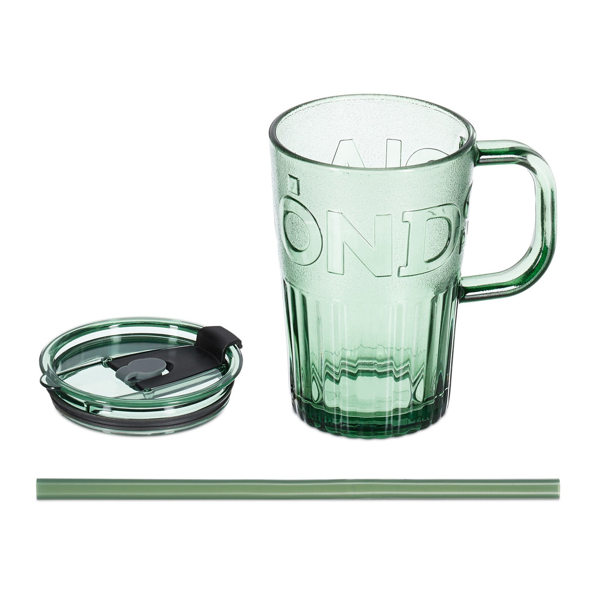Set of 4 drinking glasses with handles