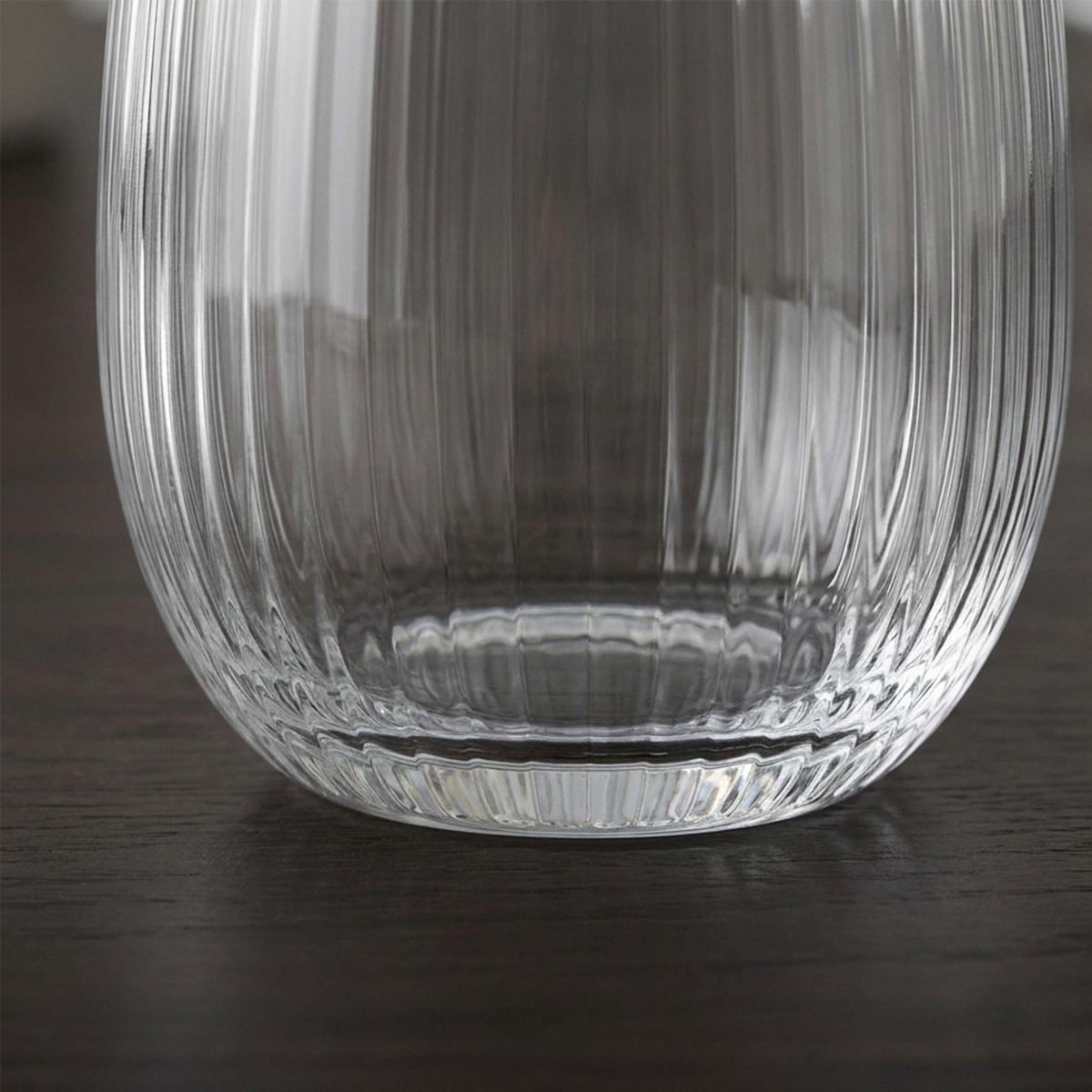 Set of 6 Transparent Glass Tumblers, 400 ml Capacity